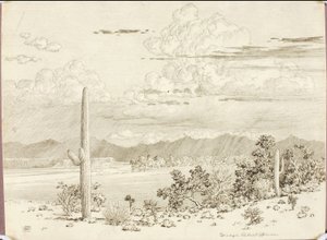 Uden titel (overførselstegning til Verde River, Apache-reservatet, Arizona)
