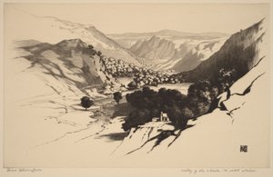 Lledr-dalen, Nordwales (nr. 1) af George Elbert Burr