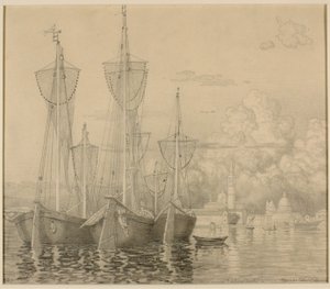 Venedigs fiskerbåde af George Elbert Burr