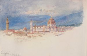Udsigt fra S. Miniato, Firenze af George Elbert Burr