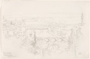 Udsigt fra S. Miniato, Firenze af George Elbert Burr