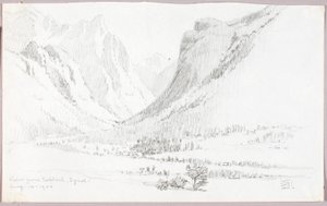 Udsigt fra Toblach, Tyrol af George Elbert Burr