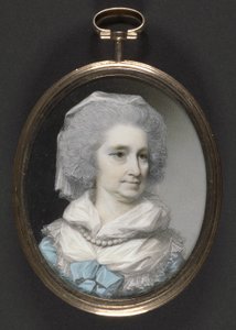 Lady Grace Burnaby (wc og gouache på elfenben)