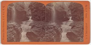 Watkins Glen Scenery, Rainbow Falls og Triple Cascades af George F. Gates