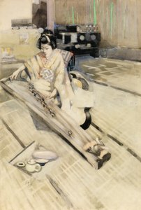 Koto-spilleren, Tokio af George F. Henry