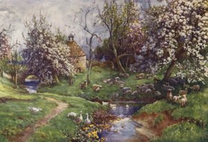 En Cotswold-plantage af George Franck Nicholls