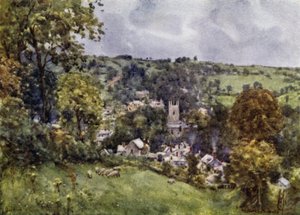 Bodmin (farve litho) af George Franck Nicholls