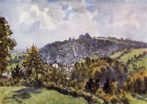 Launceston, An Autumn Morning (farve litho)
