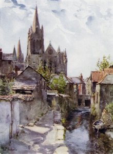 Truro (farve litho) af George Franck Nicholls