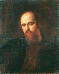 Portræt af maleren Dante Gabriel Rossetti