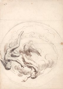 Studie til en cirkulær loftsdekoration af George Frederic Watts