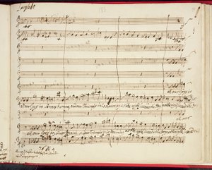 Originalt partitur til Händels sidste oratorium, Jephtha