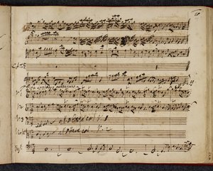 R.M.20.f.2 f.37r, Messias autografpartitur, der viser 