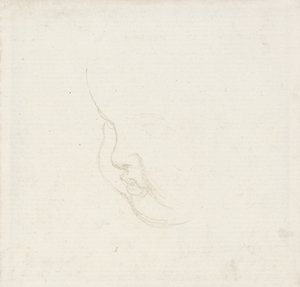 Studie til et hoved af et barn, ca. 1860 (grafit) af George Frederick Watts