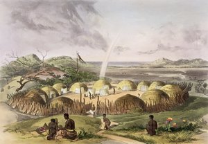 Zulu Kraal nær Umlazi, Natal, plade 27 fra 