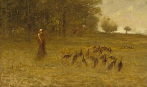 Pige med kalkuner, 1883-84