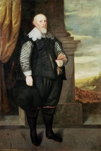Portræt af Sir Arthur Ingram (ca. 1570-1642) 1638 (olie på lærred) af George Geldorp
