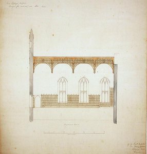New College Oxford: Design til New Hall Roof