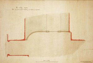 New College Oxford: Foreslåede porte og rækværk til indgang til haven