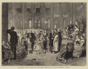Ungdomsbal givet af borgmesterinden i Mansion House af George Goodwin Kilburne