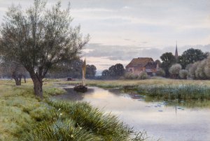 Sejlads på Ouse ved Houghton af George Gordon Fraser
