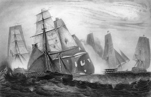 Kaptajn Charles Napiers uforfærdede opførsel, 15. april 1809 c1857. af George Greatbatch