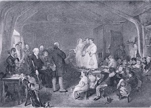 Katekisering i et skolelokale, fra The Magazine of Art 1893, Cassell and Company, 1893 af George Harvey