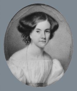 Portræt af en dame, ca. 1830. af George Harvey