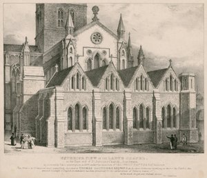 Udsigt til Ladye Chapel i den østlige ende af St Saviour