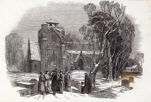 Julemorgen: Graveret af W.J. Linton, fra "The Illustrated London News", 26. december 1846