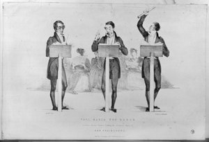 Carl Maria von Weber (1786-1826) på Covent Garden Theatre, der leder sin berømte opera 