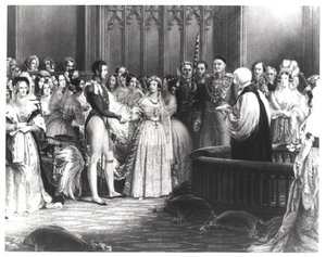 Ægteskab mellem dronning Victoria (1819-1901) og prins Albert (1819-61) i St. James