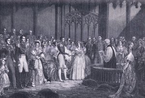 Ægteskab med dronning Victoria AD 1840 af George Hayter