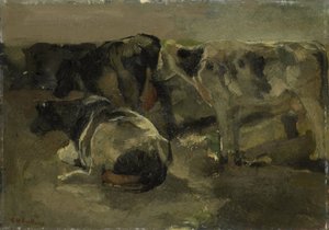 Fire køer af George Hendrik Breitner