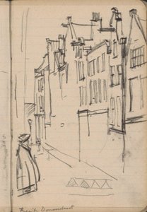 Udsigt over Buiten Dommersstraat i Amsterdam af George Hendrik Breitner