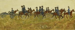 Husarer på manøvre af George Hendrik Breitner