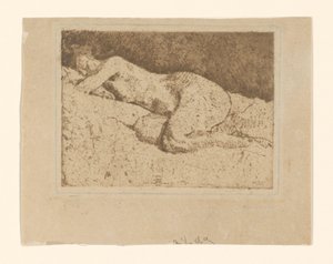 Liggende nøgen kvinde af George Hendrik Breitner