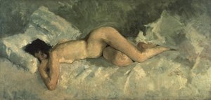 Liggende nøgen, ca 1887