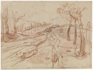 Skitse af en landevej af George Hendrik Breitner