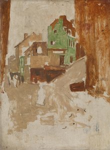 Gade i Montmartre, Paris af George Hendrik Breitner