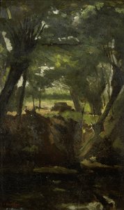 Udsigt i skoven af George Hendrik Breitner