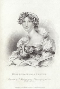 Anna Maria Porter, engelsk digter og romanforfatter af George Henry (after) Harlow