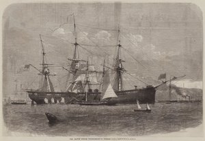 USA Steam-Corvette, Niagara af George Henry Andrews