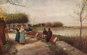 En udveksling af hilsner, c1900 af George Henry Boughton
