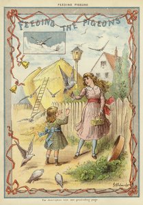 Fodring af duerne (chromolitho)
