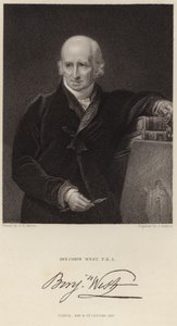 Portræt af Benjamin West af George Henry Harlow
