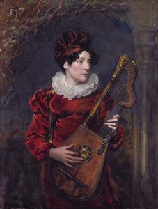Portræt af Kitty Stephens, senere grevinde af Essex (1794 - 1882) af George Henry Harlow