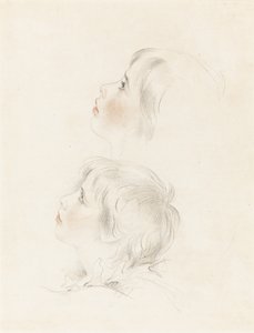 To studier for Arthur fra Shakespeares "King John" af George Henry Harlow