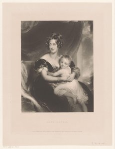 Portret af Georgiana Agar-Ellis Lady Dover (titel på objekt)