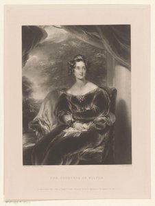 Portret af Mary Margaret Stanley Grevinden af Wilton (titel på objekt)
